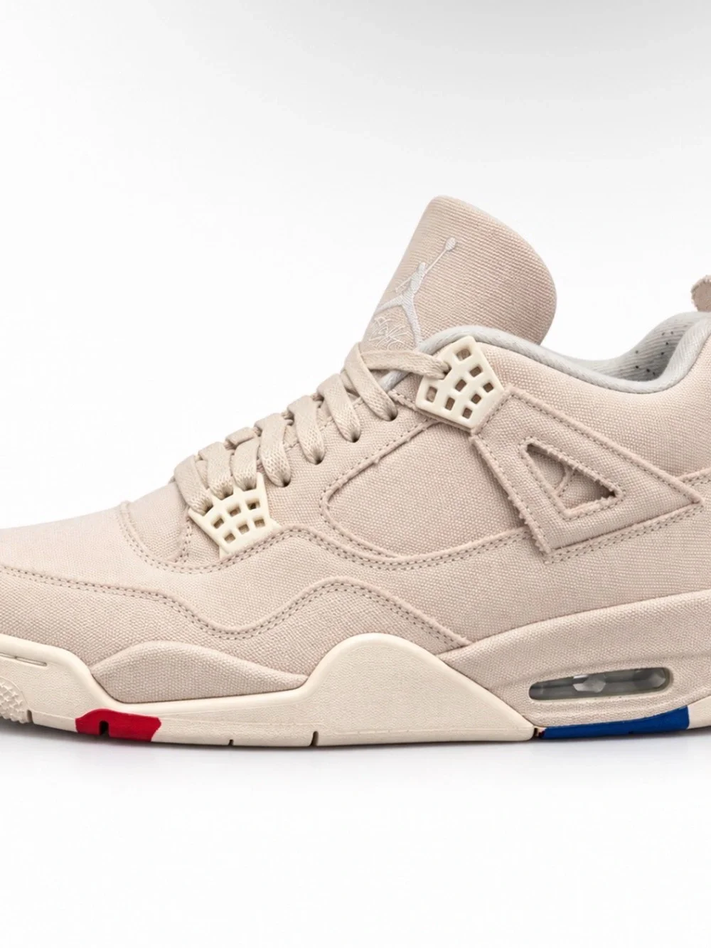 Nike Men’s Air Jordan 4 Canvas Sneakers - Beige